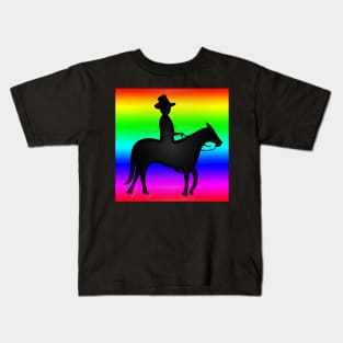 Western Era - Mexican on Donkey Kids T-Shirt